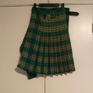 Green Plaid Women's kilt